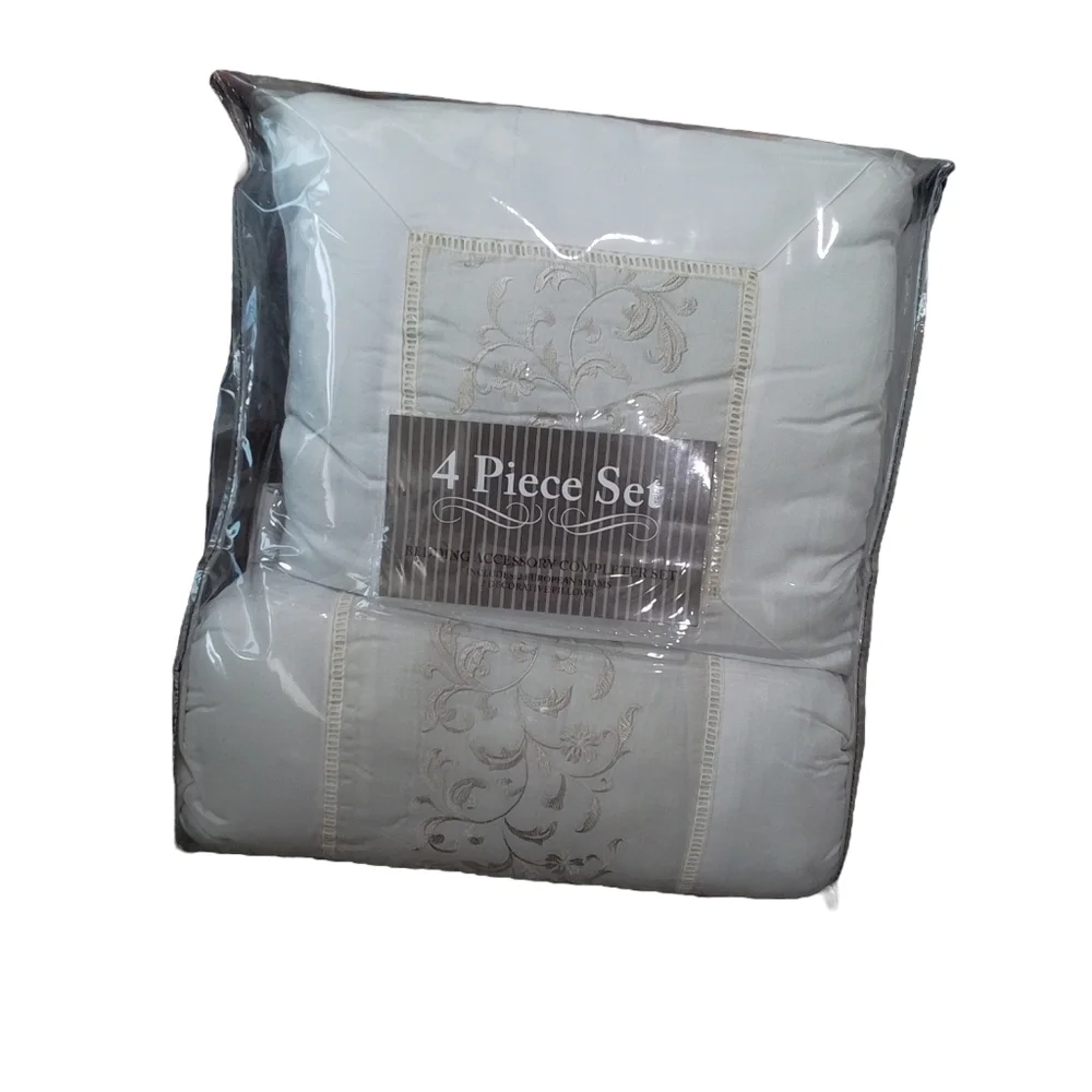 Bedding Pillows and Shams 4 Piece Set NEW